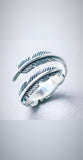 zilveren veer ring