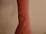 Wave bracelet silver