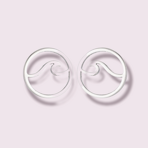 round wave earrings